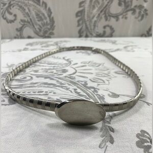 Vintage Silver Tone Belt 34‎ To 42" Long